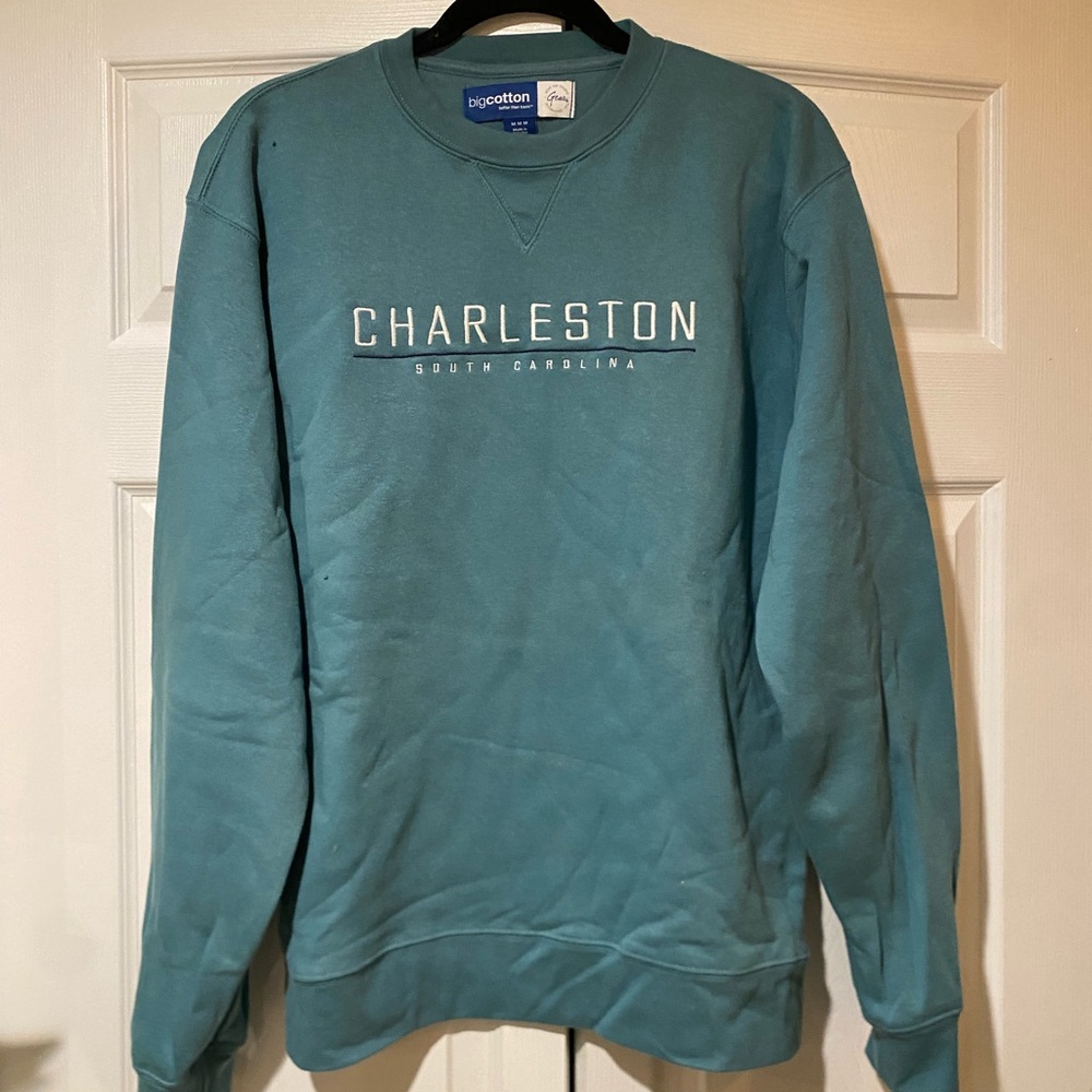 Charleston teal crew neck